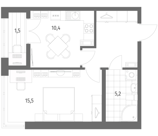 Купить однокомнатную квартиру в новостройках на улице бульвар Белых Ночей в Ленинградской области. Вариант № 5551848, 0, площадь -  квм, цена 6910000 рублей