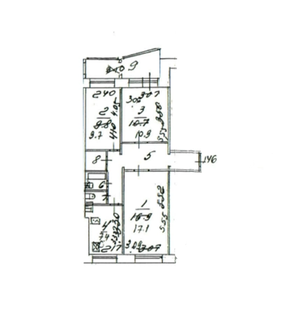 Купить трехкомнатную квартиру на вторичке в Балашихе. Вариант № 4177230, 12, площадь -  квм, цена 6750000 рублей