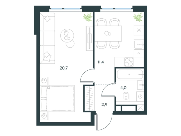 Купить квартиру в новостройках в ЖК Level Мичуринский в Москве. Вариант № 1066288, 0, площадь -  квм, цена 33500105 рублей