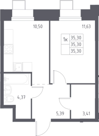 Купить квартиру у метро Румянцево в Москве. Вариант № 3560558, 0, площадь - квм, цена 9156451 рублей