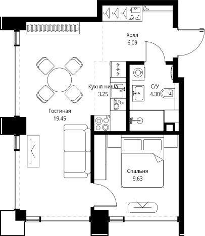 Купить квартиру в ЖК SET в Москве. Вариант № 10354418, 0, площадь -  квм, цена 27874800 рублей