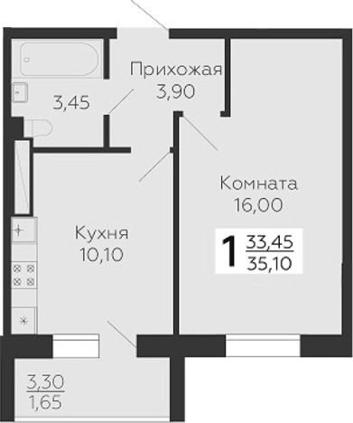 Купить квартиру в ЖК Ленский в Всеволожске. Вариант № 6853870, 0, площадь -  квм, цена 4935060 рублей