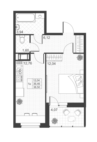 Купить двухкомнатную квартиру в Ленинградской области. Вариант № 75781, 0, площадь -  квм, цена 5455500 рублей