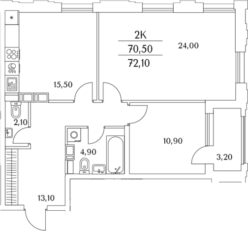 Купить трехкомнатную квартиру в ЖК Тайм Сквер в Санкт-Петербурге. Вариант № 8102698, 0, площадь -  квм, цена 16132943 рублей