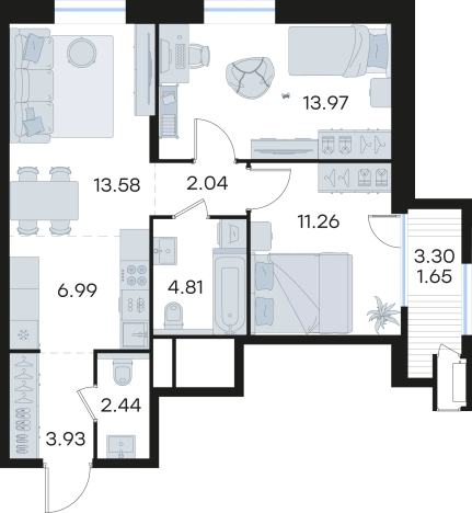 Купить квартиру в ЖК Glorax Черниговская в Нижнем Новгороде. Вариант № 3593625, 0, площадь -  квм, цена 19351350 рублей