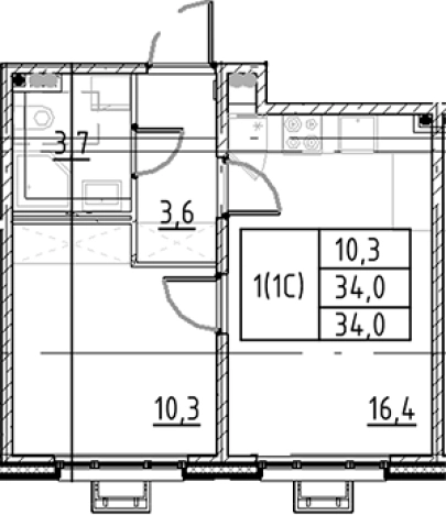 Купить двухкомнатную квартиру в новостройках в ЖК Пулково Lake в Санкт-Петербурге. Вариант № 7597680, 0, площадь -  квм, цена 7833974 рублей