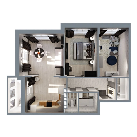 Купить квартиру в новостройках в Коврове. Вариант № 6848740, 1, площадь -  квм, цена 7491390 рублей