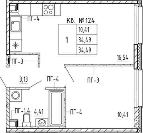 Купить однокомнатную квартиру в новостройках в ЖК PlUS Пулковский в Санкт-Петербурге. Вариант № 5586155, 0, площадь -  квм, цена 7260145 рублей
