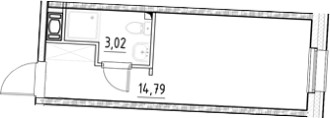 Купить Студию у метро Бухарестская в Санкт-Петербурге. Вариант № 5558418, 0, площадь -  квм, цена 5351460 рублей