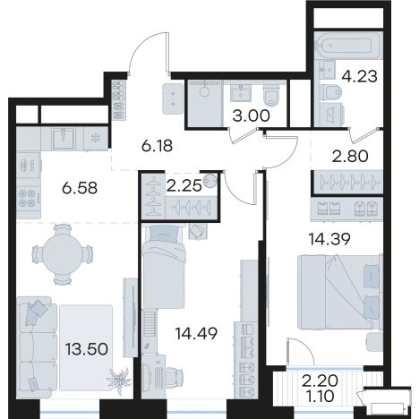 Купить квартиру в ЖК Glorax Черниговская в Нижнем Новгороде. Вариант № 3593244, 0, площадь -  квм, цена 35337836 рублей