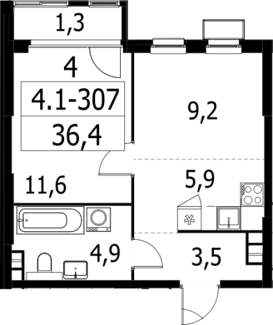 Купить двухкомнатную квартиру в новостройках у метро Улица Горчакова в Москве. Вариант № 116688, 0, площадь -  квм, цена 11794367 рублей