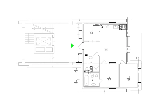 Купить двухкомнатную квартиру в Санкт-Петербурге. Вариант № 9648158, 15, площадь -  квм, цена 22200000 рублей