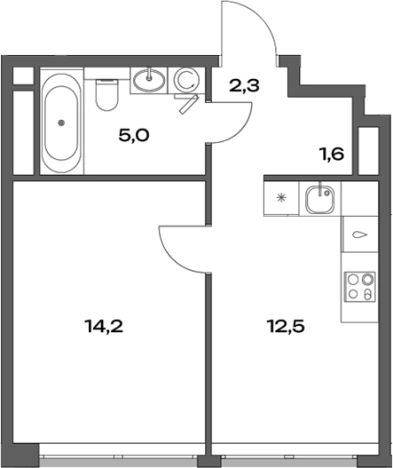 Купить квартиру в ЖК Акценты в Москве. Вариант № 136879, 0, площадь -  квм, цена 10158202 рублей