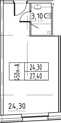 Купить Студию у метро Московская в Санкт-Петербурге. Вариант № 4037725, 0, площадь -  квм, цена 7124000 рублей