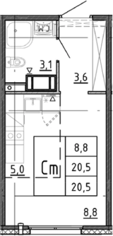 Купить квартиру в новостройках в ЖК Ручьи 2 в Санкт-Петербурге. Вариант № 9510602, 0, площадь - квм, цена 4149097 рублей