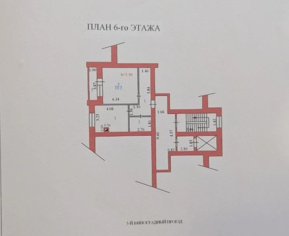 . Вариант № 8854571, 13, площадь - 47.4 квм, цена 6200000 рублей