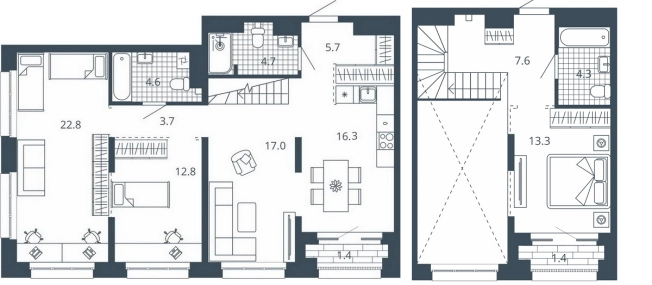 Купить двухкомнатную квартиру в ЖК Жилой комплекс "Scala city" в Пензе. Вариант № 9693804, 0, площадь -  квм, цена 13919000 рублей