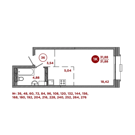 Купить однокомнатную квартиру в Приморском крае. Вариант № 10270681, 1, площадь -  квм, цена 7732000 рублей