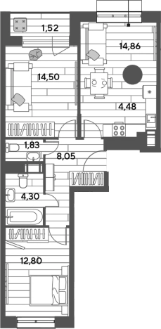 Купить трехкомнатную квартиру у метро Медведково в Пушкине. Вариант № 109382, 0, площадь - квм, цена 9826779 рублей