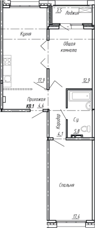 Купить трехкомнатную квартиру у метро Рыбацкое в Ленинградской области. Вариант № 7784070, 0, площадь -  квм, цена 8910000 рублей