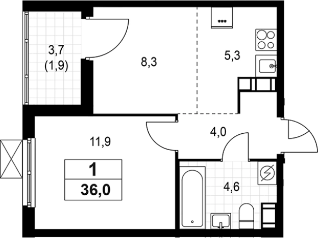 Купить квартиру в ЖК А101 Лаголово в Ленинградской области. Вариант № 8924862, 0, площадь -  квм, цена 6464520 рублей