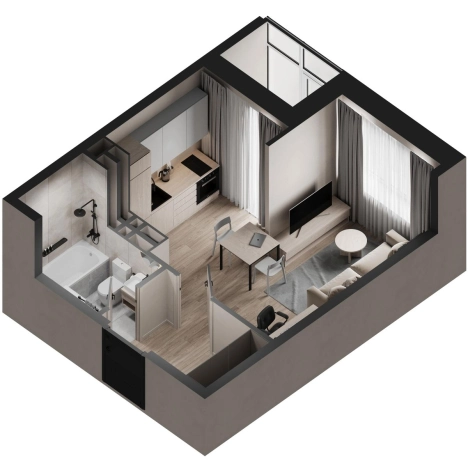 Купить Студию в Владивостоке. Вариант № 9424832, 1, площадь -  квм, цена 6900000 рублей