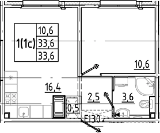 Купить двухкомнатную квартиру у метро Гражданский проспект в Санкт-Петербурге. Вариант № 8085356, 0, площадь -  квм, цена 5703398 рублей