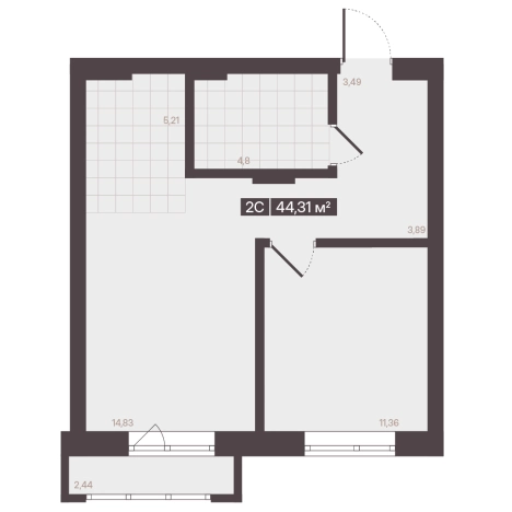Купить квартиру в новостройках в районе Центральный в Кемерове. Вариант № 170744, 1, площадь -  квм, цена 7281330 рублей