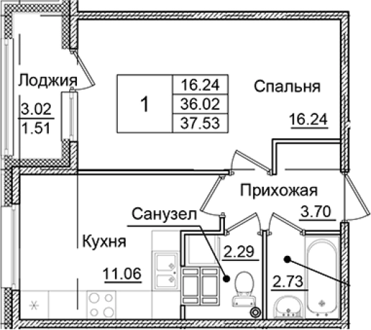 Купить однокомнатную квартиру в ЖК Квартал Заречье в Санкт-Петербурге. Вариант № 6707138, 0, площадь -  квм, цена 6808976 рублей