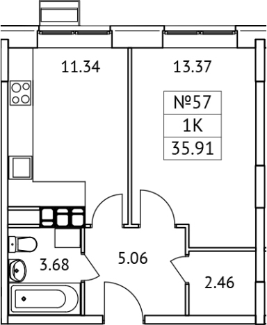 Купить квартиру в Микрорайоне Птицефабрика, посёлок городского типа Томилино в Московской области. Вариант № 130472, 0, площадь - квм, цена 6535850 рублей