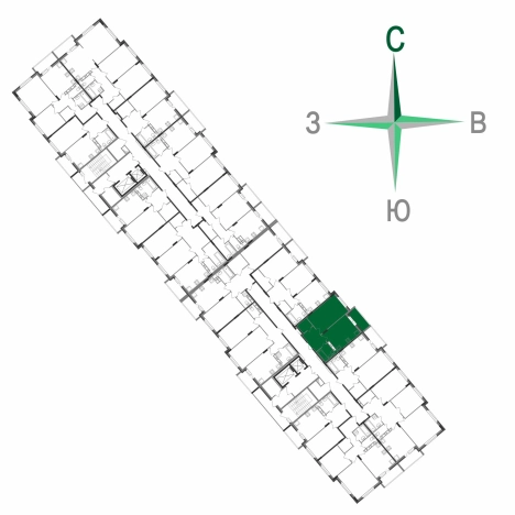 Купить однокомнатную квартиру в Микрорайоне Южный, Ковров в Коврове. Вариант № 146445, 2, площадь -  квм, цена 4433260 рублей