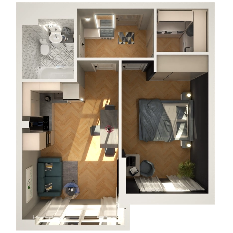 Купить однокомнатную квартиру на улице Целинная в Алтайском крае. Вариант № 7647387, 0, площадь -  квм, цена 6415800 рублей