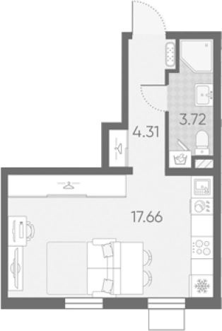 Купить Студию в новостройках в ЖК Морская миля в Санкт-Петербурге. Вариант № 6890277, 0, площадь -  квм, цена 8239861 рублей