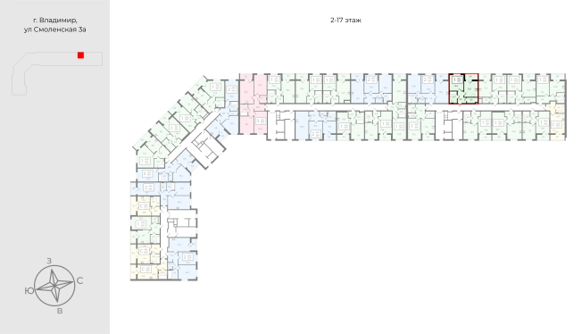 Купить однокомнатную квартиру на улице проезд Лакина в Владимире. Вариант № 9160762, 0, площадь - квм, цена 4301220 рублей