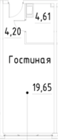 Купить Студию у метро Улица Дыбенко в Санкт-Петербурге. Вариант № 9327500, 0, площадь -  квм, цена 5844860 рублей