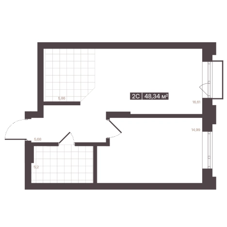 Купить квартиру в новостройках в районе Центральный в Кемерове. Вариант № 170972, 1, площадь -  квм, цена 7728745 рублей