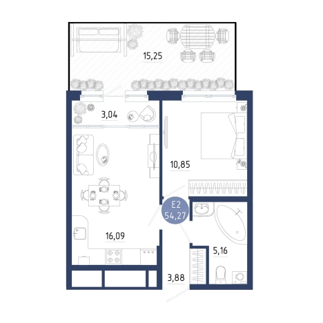Купить однокомнатную квартиру на улице проезд Бульвар Оптимистов в Рязанской области. Вариант № 102331, 0, площадь -  квм, цена 4948999 рублей