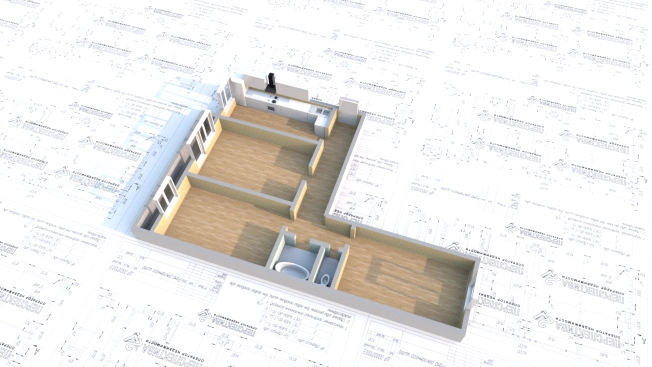 . Вариант № 33062, 19, площадь - 63.5 квм, цена 7000000 рублей