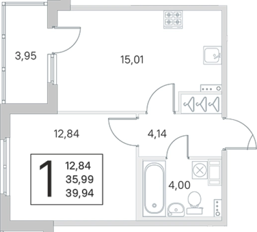 Купить двухкомнатную квартиру в новостройках у метро Проспект Ветеранов в Санкт-Петербурге. Вариант № 6866318, 0, площадь -  квм, цена 8655595 рублей
