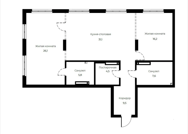 Купить двухкомнатную квартиру на улице Богданова в Пензе. Вариант № 1234316, 0, площадь -  квм, цена 13614773 рублей