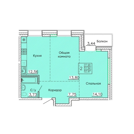 Купить квартиру в Улан-Удэ. Вариант № 160732, 0, площадь -  квм, цена 8158704 рублей