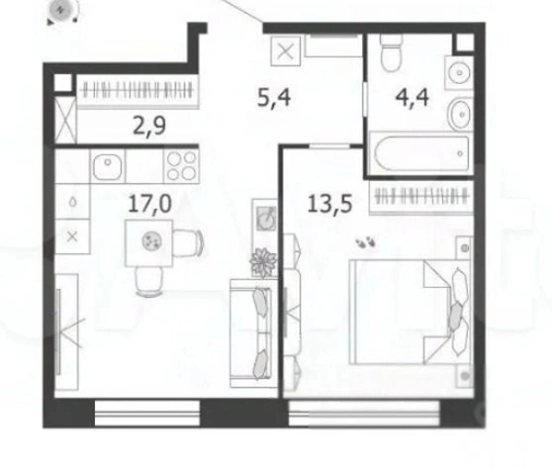 Купить квартиру в Москве. Вариант № 9864522, 5, площадь -  квм, цена 25650000 рублей