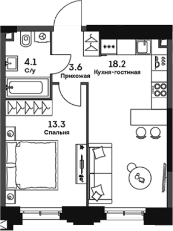 Купить квартиру у метро Нагорная в Москве. Вариант № 184124, 0, площадь -  квм, цена 18286800 рублей