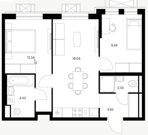 Купить квартиру на улице Шмидта в Улан-Удэ. Вариант № 160718, 0, площадь - квм, цена 8821784 рублей