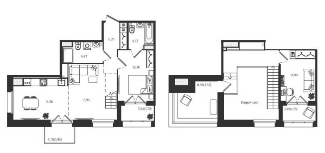 Купить трехкомнатную квартиру в новостройках в ЖК Ranta Residence в Санкт-Петербурге. Вариант № 6055175, 0, площадь -  квм, цена 36734400 рублей