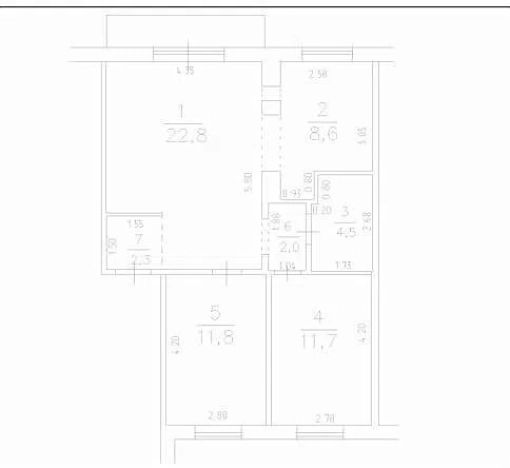 Купить квартиру в районе Центральный в Кемерове. Вариант № 3265061, 11, площадь -  квм, цена 6900000 рублей