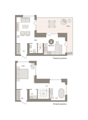 Купить однокомнатную квартиру в новостройках в Видном. Вариант № 123150, 0, площадь -  квм, цена 15820000 рублей