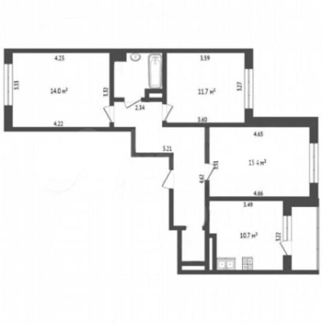 Купить квартиру в Москве. Вариант № 9896780, 6, площадь -  квм, цена 25500000 рублей