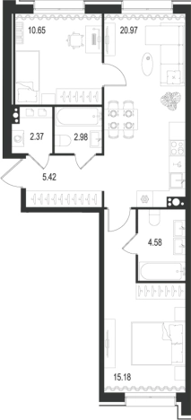 Купить квартиру в новостройках в ЖК Остров первых в Санкт-Петербурге. Вариант № 7980316, 0, площадь -  квм, цена 27228847 рублей