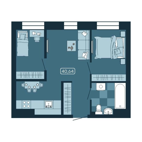 Купить двухкомнатную квартиру в новостройках в ЖК Соболь в Владивостоке. Вариант № 5460124, 0, площадь -  квм, цена 7540080 рублей